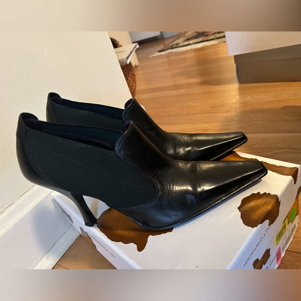 Donald J. Pliner Black Heeled Ankle Boots